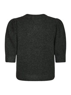 Trudy Deco Knit Cardigan - Antracit Melange