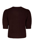 Trudy Deco Knit Cardigan - Wine