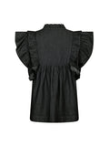 Jayla Denim Top - Black