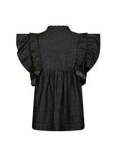 Jayla Denim Top - Black