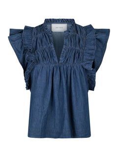 Jayla Denim Top - Blue