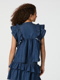 Jayla Denim Top - Blue