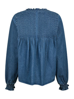 Ililo Denim Blouse - Blue