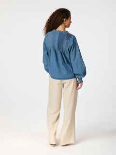 Ililo Denim Blouse - Blue