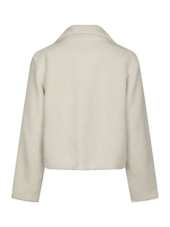 Effa Teddy Jacket - Ivory/Ivory