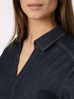 Abel Denim Dress - Dark Blue
