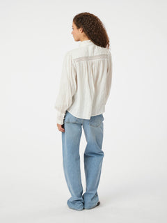 Bria Dobby Blouse - Off White