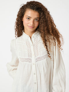 Bria Dobby Blouse - Off White