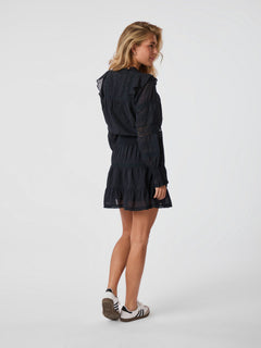 Aran S Voile Dress - Navy