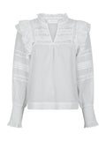 Mauri S Voile Blouse - White
