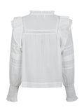 Mauri S Voile Blouse - White