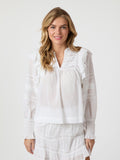 Mauri S Voile Blouse - White