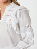 Mauri S Voile Blouse - White