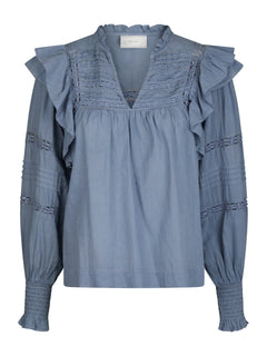 Mauri S Voile Blouse - Smoke Blue