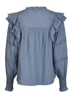 Mauri S Voile Blouse - Smoke Blue