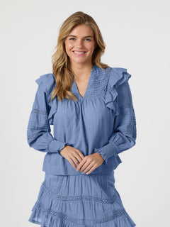 Mauri S Voile Blouse - Smoke Blue