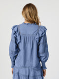 Mauri S Voile Blouse - Smoke Blue