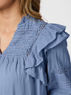 Mauri S Voile Blouse - Smoke Blue