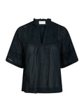 Siama S Voile Blouse - Navy