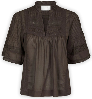 Siama S Voile Blouse - Dark Brown