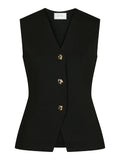 Sway Smooth Knit Waistcoat - Black