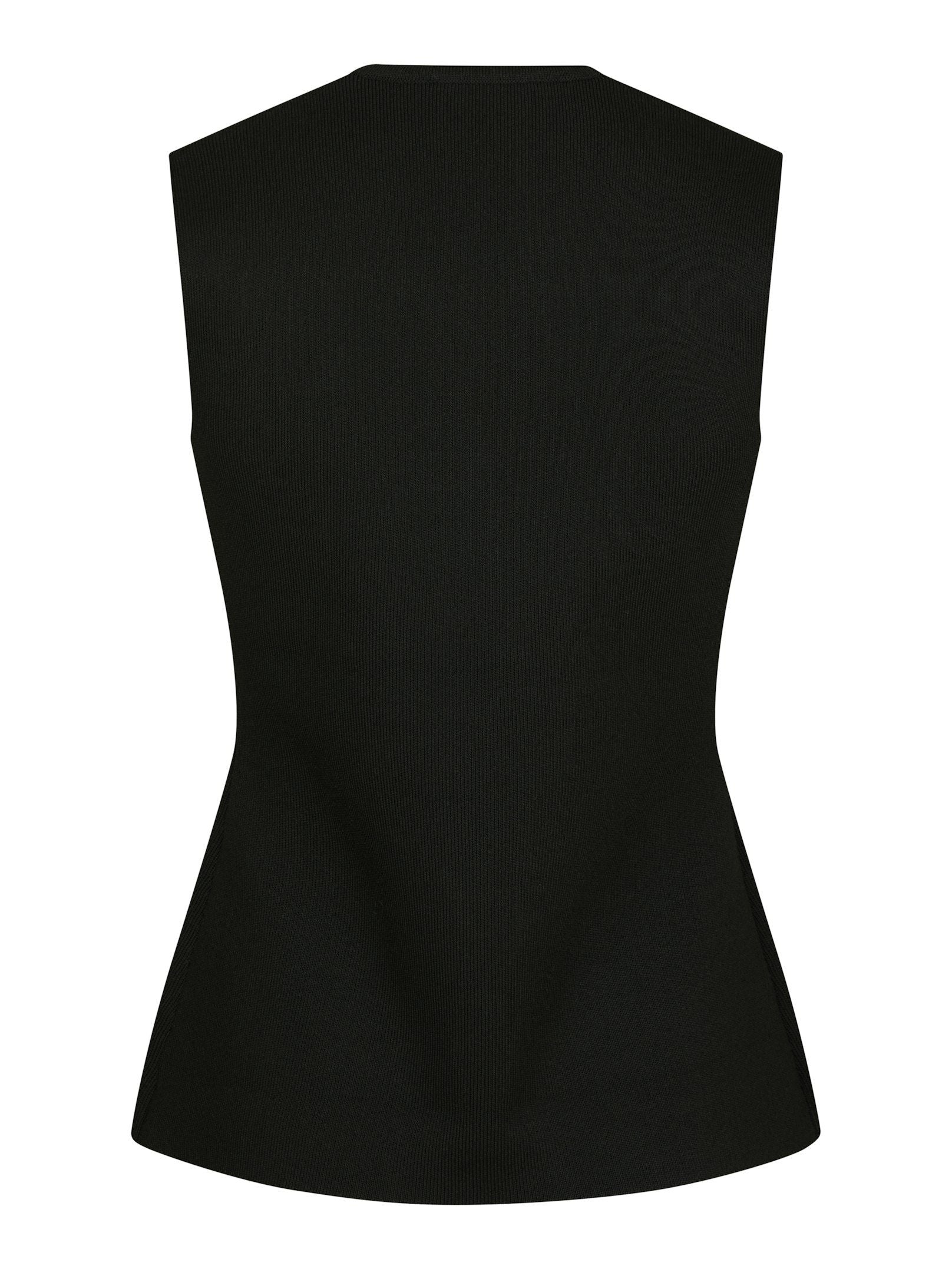 Sway Smooth Knit Waistcoat - Black