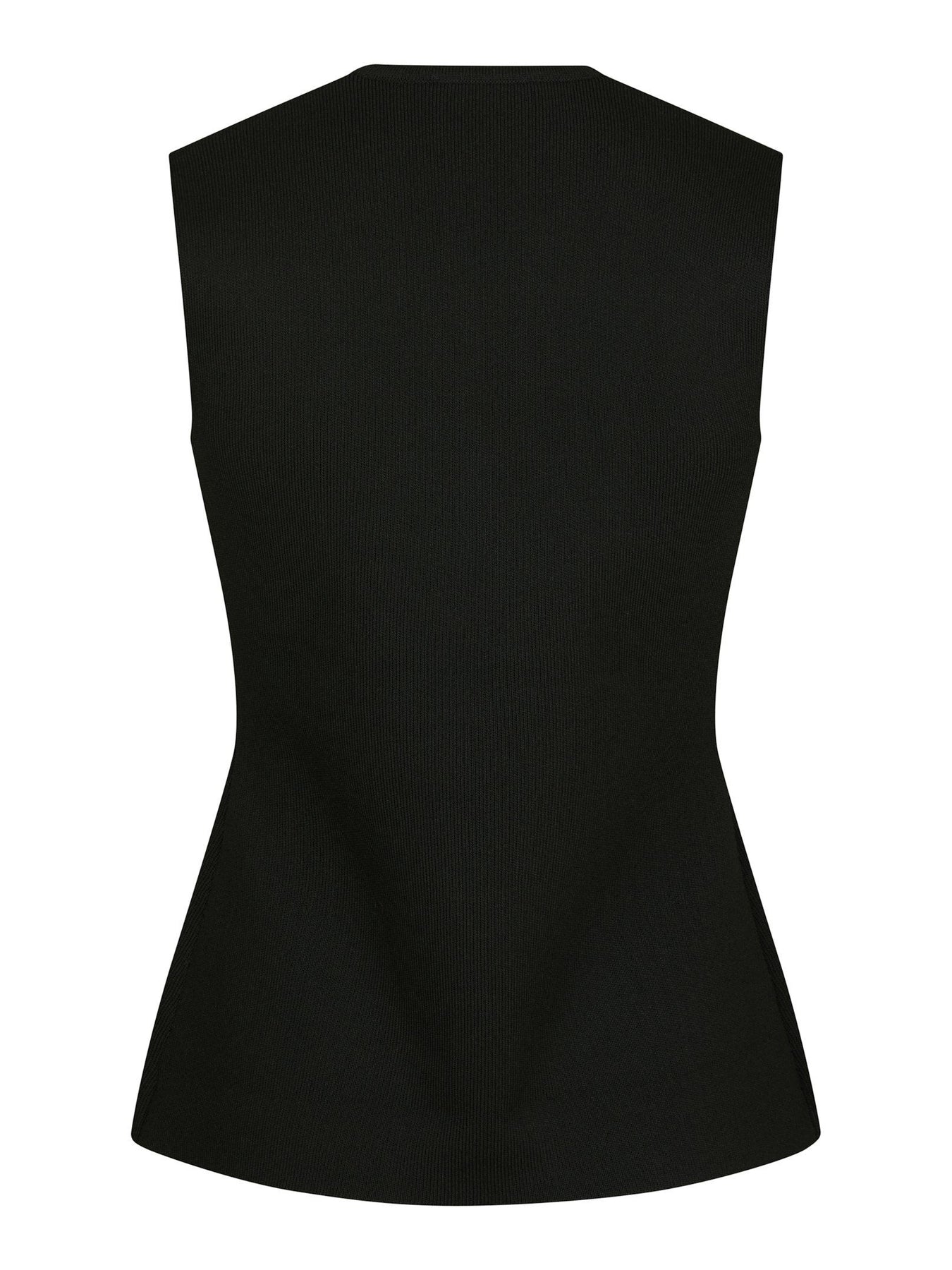 Sway Smooth Knit Waistcoat - Black