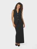 Sway Smooth Knit Waistcoat - Black