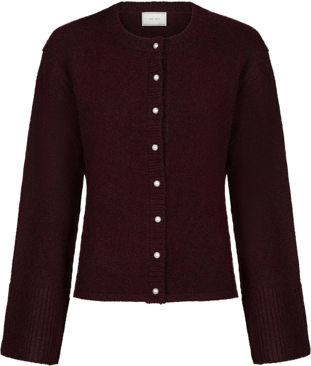 Mixie Knit Cardigan - Wine