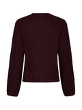 Mixie Knit Cardigan - Wine