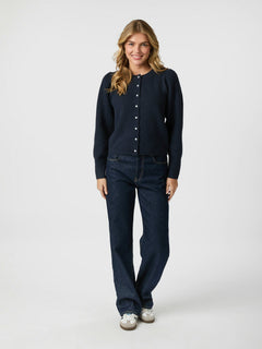 Puli Knit Cardigan - Navy