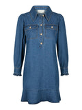 Nikko Denim Dress - Blue