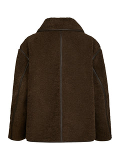 Edmund Teddy Jacket - Dark Brown
