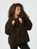 Edmund Teddy Jacket - Dark Brown
