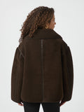 Edmund Teddy Jacket - Dark Brown