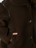 Edmund Teddy Jacket - Dark Brown