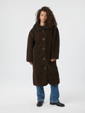 Carmen Teddy Coat - Dark Brown
