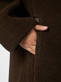 Carmen Teddy Coat - Dark Brown