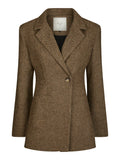 Bowie Herringbone Blazer - Brown