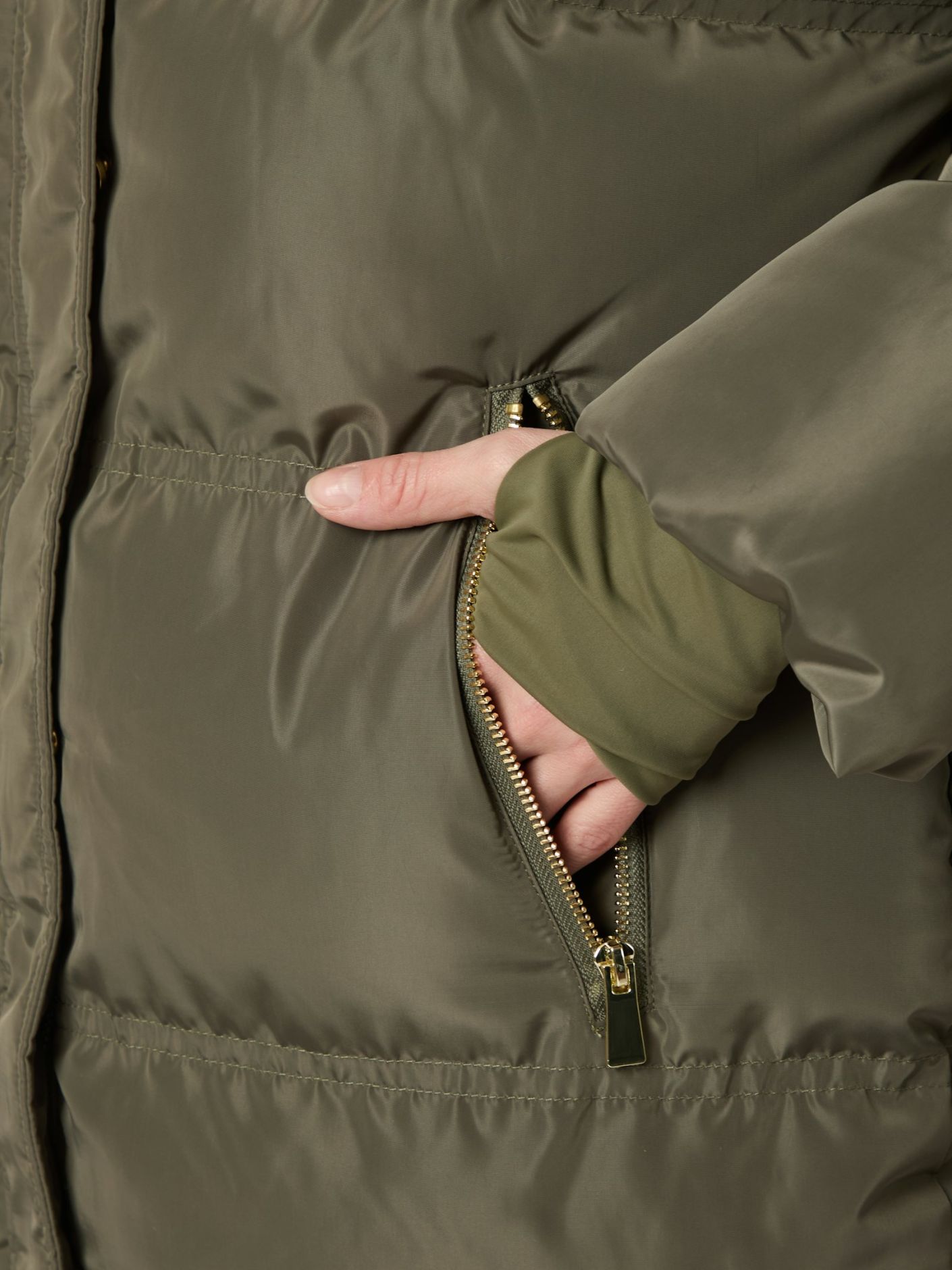 Lucette Puffer Jacket - Olive