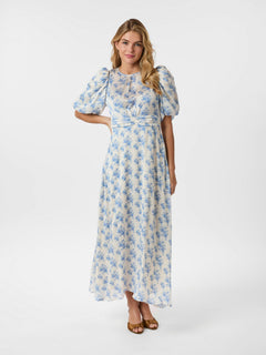 Kikka Wild Rose Dress - Light Blue