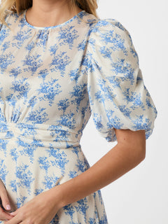 Kikka Wild Rose Dress - Light Blue