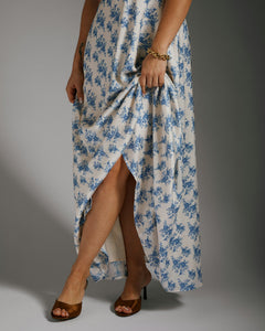 Kikka Wild Rose Dress - Light Blue
