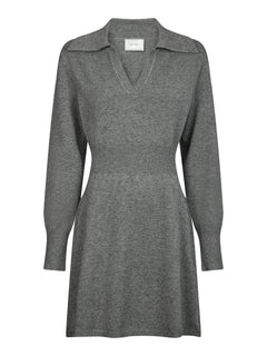 Melia Knit Dress - Dark Grey Melange