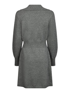 Melia Knit Dress - Dark Grey Melange