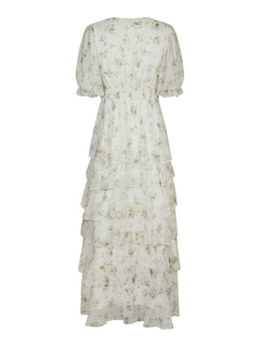 Noorie Flower Dress - Off White