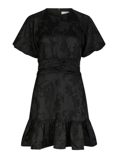 Sulli Jacquard Dress - Black