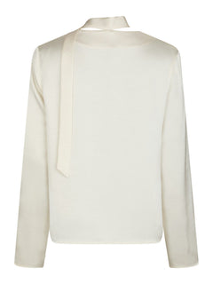 Susanna Heavy Sateen Blouse - Pearl