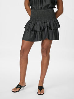 Carin Denim Skirt - Black
