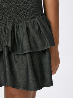 Carin Denim Skirt - Black